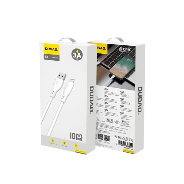 Dudao L2L USB-A to Lightning cable 1m white