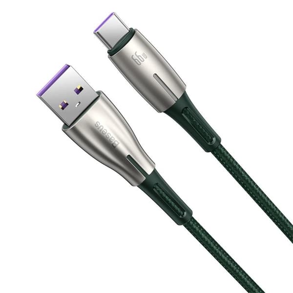 Baseus kabel Cafule Metal USB - USB-C 0,25m svart 66W svart