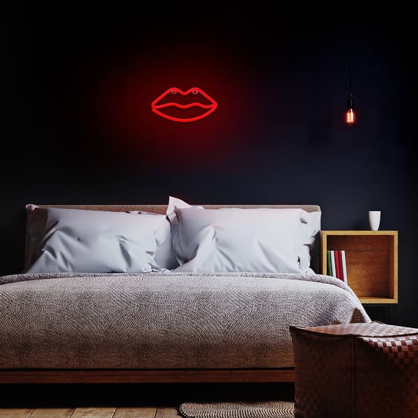 Neon LED-lampa LÄPPAR röd Bat + USB FLNE08 Forever Light