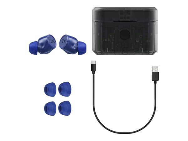HyperX Cirro Buds Pro trådlös Ägte trådlös öretelefoner Blå blå