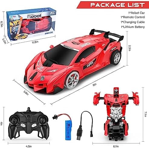 Transform Robot RC-bilar  röd
