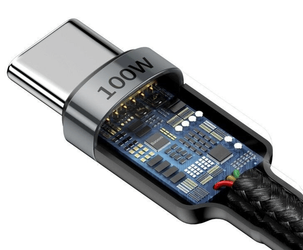 2 st 2m USB-C-usbc Baseus 100W snabbladdningsstöd