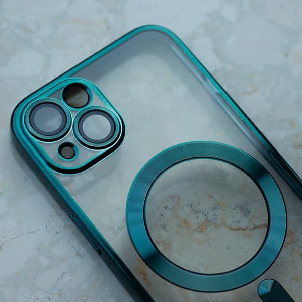 Färgad krom Mag-skal till iPhone 17 6,3\" grön