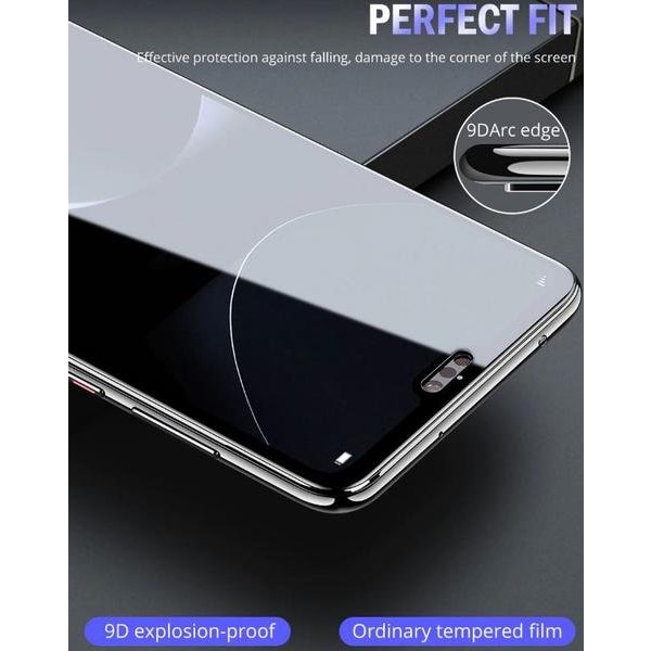 HELTÄCKAND Härdat Glas På Huawei P20 pro 10D