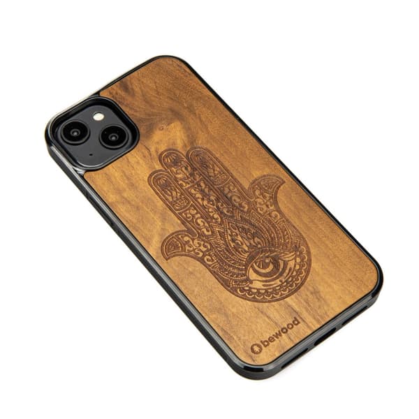 Bewood case for iPhone 15 Plus 6.7\" Hamsa Imbuia