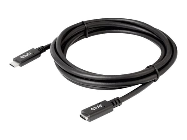 Club 3D CAC-1529 USB-C förlängningskabel 2m svart svart