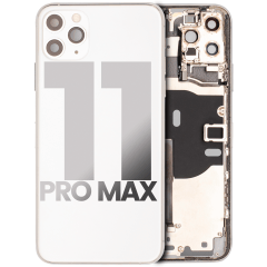Baksida med små komponenter förmonterade för iPhone 11 Pro Max (Använd OEM-drag: Klass C) (Silver) silver
