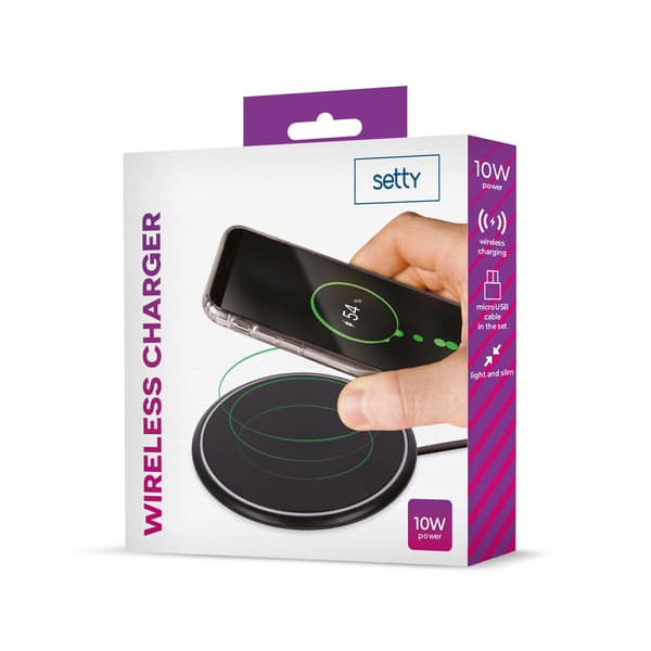 Setty trådlös laddare 10W