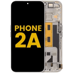 OLED-enhet med ram för Nothing Phone (2a) (renoverad) (vit) vit