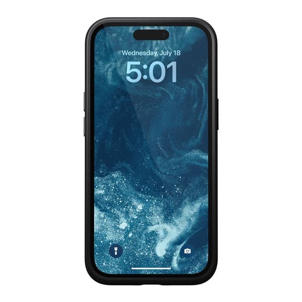 Nomad Modern läderfodral för iPhone 15 6,1\" engelskt brunt
