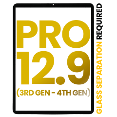 Digitizer för iPad Pro 12.9\" 3:e generationen (2018) / 12.9\" 4:e generationen (2020) (Alla färger) (OCA förinstallerad & Glasseparation krävs) (Premium) röd