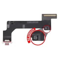 Laddningsport Flexkabel för iPad 10 (2022) (Cellular) (Premium) (Rosa)