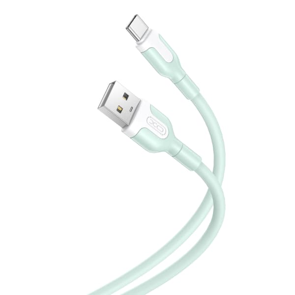 XO kabel NB212 USB - USB-C 1,0 m 2,1A grön grön