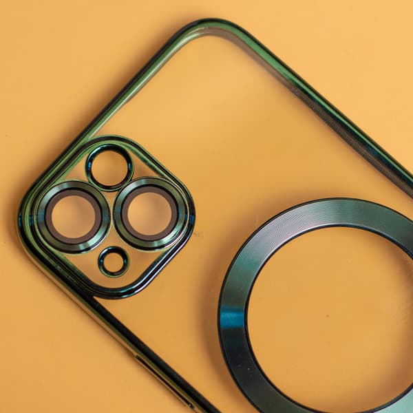 Färgad krom Mag-skal till iPhone 17 6,3\" grön