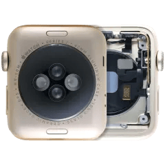 Höljesmontering kompatibel med Watch Series 2 (42MM) (Begagnad OEM-dragning: Klass A) (Cellular-version) (Aluminium / Guld)