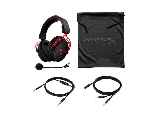 HyperX Cloud Alpha Kablet hörlurar svart röd svart