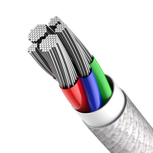 Baseus kabel High Density PD USB-C - Lightning 1,0 m vit 20W vit