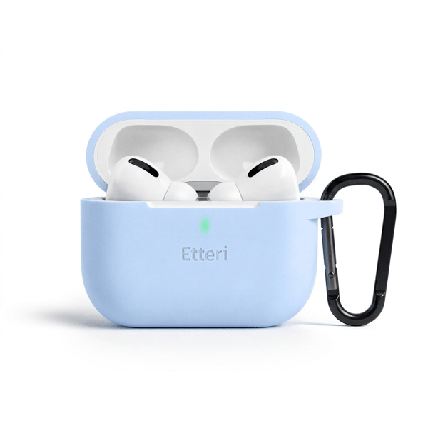 Etteri silikonfodral för AirPods Pro 3 ljusblå blå