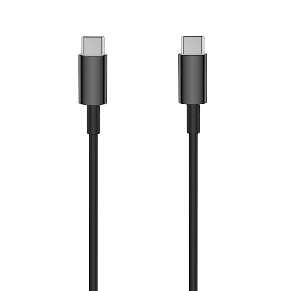 Setty-kabel USB-C - USB-C 1,0 m 3A svart