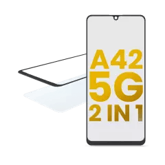 2 i 1 frontglas med förmonterad OCA för Samsung Galaxy A42 5G (A426 / 2020)