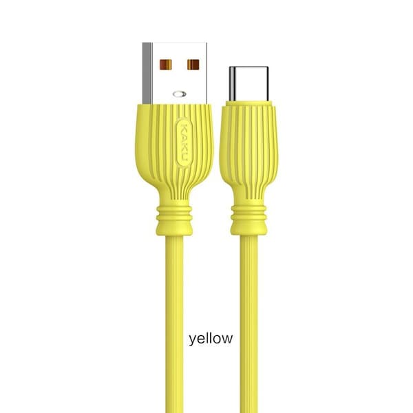 2-pack kvalitet 1musb-c laddarekabel – Gul