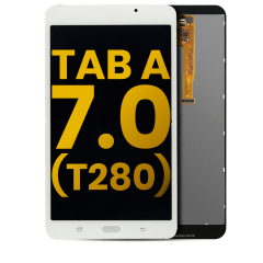 LCD-enhet utan ram för Samsung Galaxy Tab A 7.0\" 2016 (T280) (WiFi-version) (Renoverad) (Vit)