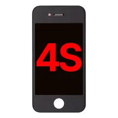 LCD-enhet för iPhone 4S (Eftermarknad Plus) (Svart)