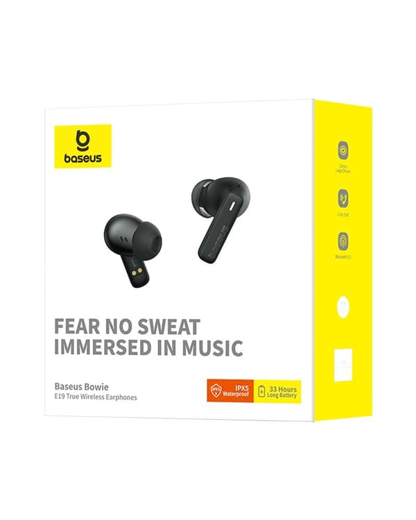 Baseus Bowie E19 True Wireless Hörlurar Cluster Black