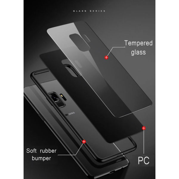 glas fodral för samsung s9 plus
