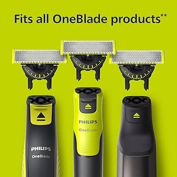 Philips OneBlade QP440 Barberhoved svart grön Sölv