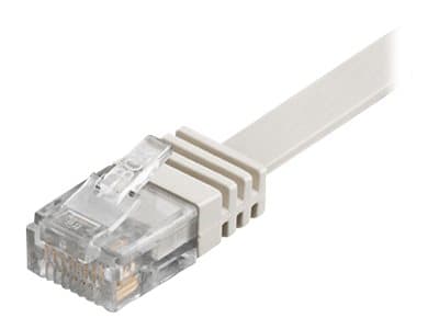 Goobay RJ45 CAT6 UTP 3M Uskärmet flad vit vit