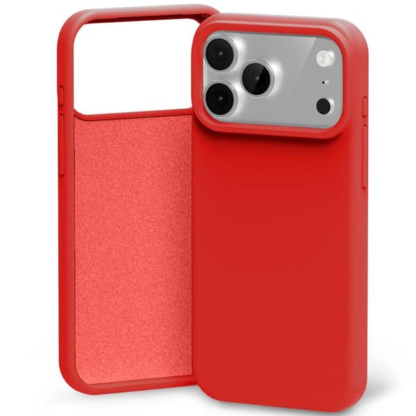 Etui Mercury Silicone för iPhone 17 Pro Max / 18 Pro Max röd