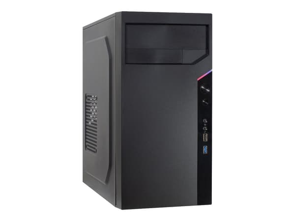Inter-Tech IT-6505 Reto Tower Micro ATX svart svart