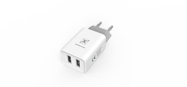 VÄGGLADDARE MAXXIMUS URBAN 2.1A LIGHTNING 2xUSB