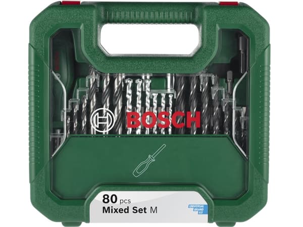 Bosch Mixed Set M Borr och Bitssät 80 dele