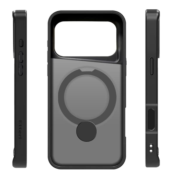 Etteri Matt Mag Ring skal för iPhone 17 Pro Max / 18 Pro Max svart svart