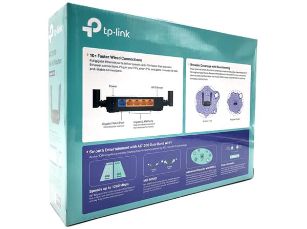 TP-Link Archer C64 V1 trådlös router