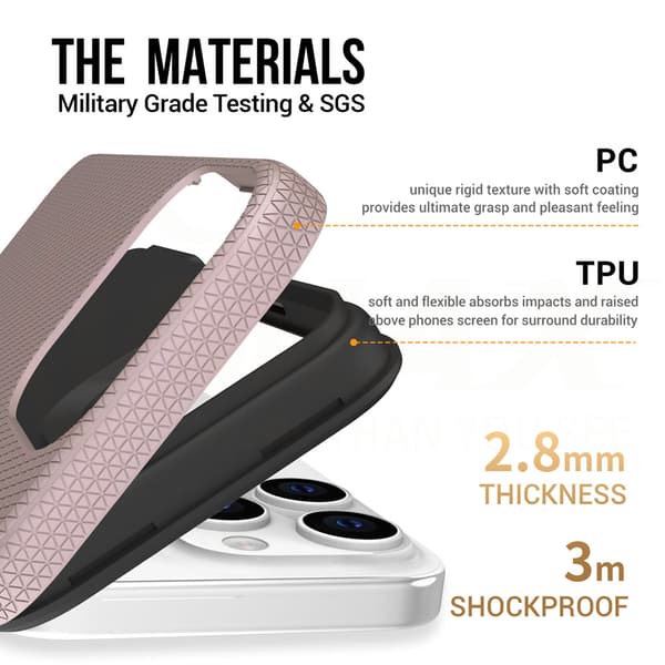 Vmax Triangle skal för iPhone 12 6,1\" roséguld