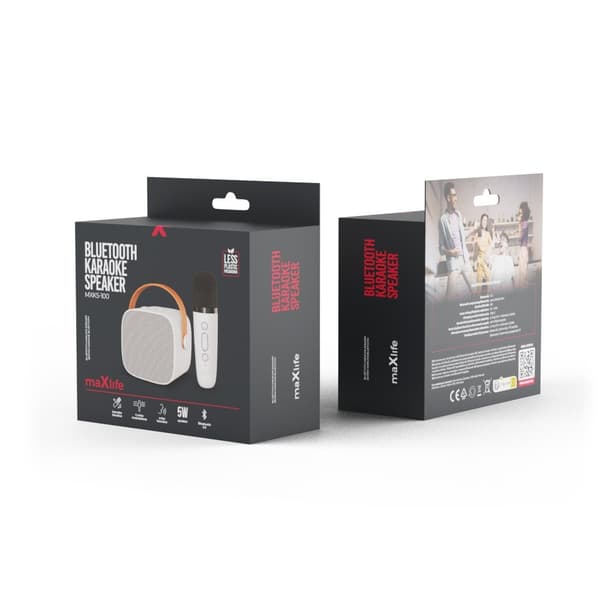 Maxlife Bluetooth karaoke högtalare MXKS-100 vit blå