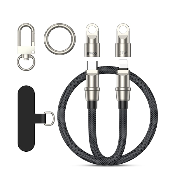 BWOO Lock CABLE USB-C to Lightning - 1.2m, 2.7W Fast Charging, With Strap