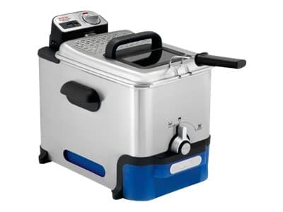 Tefal Oleoclean Pro Fritureapparat 3.5liter Börstet rustfrit stål/blå