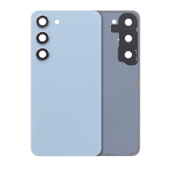 Baksidesglas med kameralins för Samsung Galaxy S23 5G (ingen logotyp) (Eftermarknad Plus) (Blå) blå