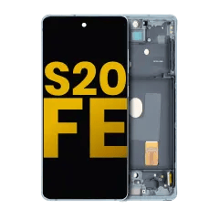 OLED-enhet med ram för Samsung Galaxy S20 FE 4G / 5G (renoverad) (Cloud Mint) grön