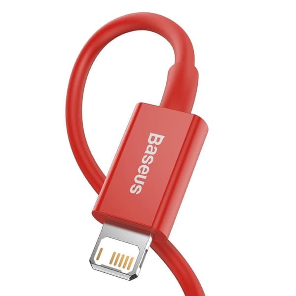 1 m Baseus cabel iphone|röd röd