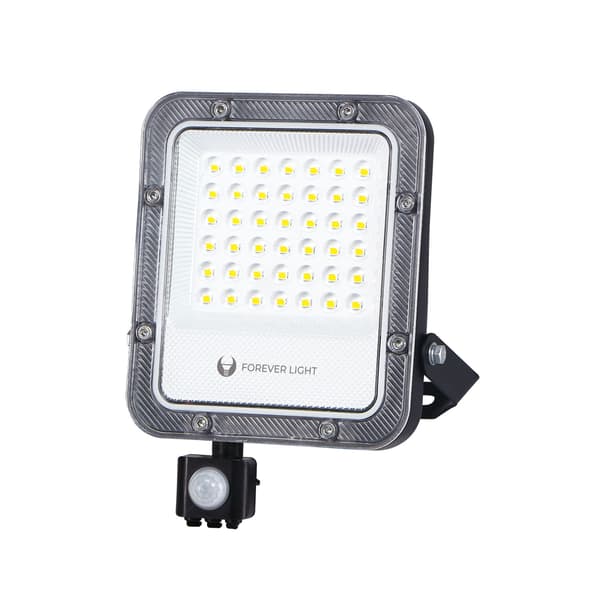 Floodlight LED PROXIM+ 30W 4500lm - 6500K Cold White, IP65, PIR sensor, Forever Light