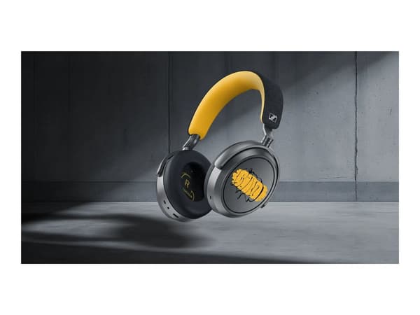 Sennheiser MOMENTUM 4 trådlös Kablet Hörlurar Grå Gul