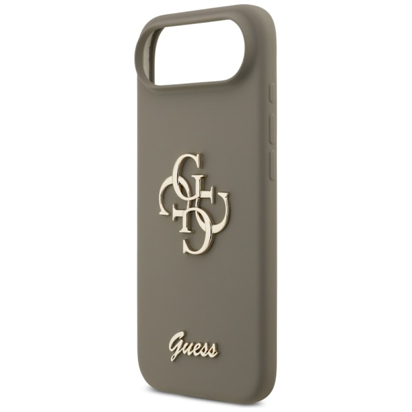 Guess Silicone Big 4G Script-fodral för iPhone Air brun
