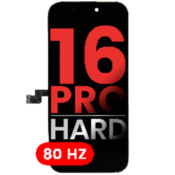 OLED-enhet för iPhone 16 Pro (Eftermarknad Plus: Hård) (80Hz)