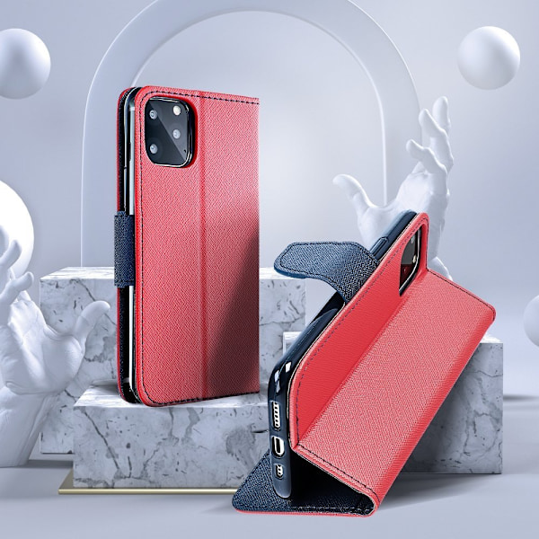 Fancy Book case for IPHONE 13/13 pro röd röd