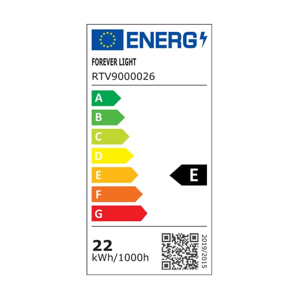 Forever Light LED-lampa E14 C37 2.2W 260lm 4000K klass E